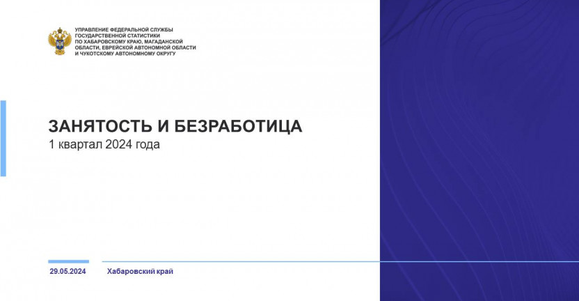 Занятость и безработица в Хабаровском крае в I квартале 2024 года
